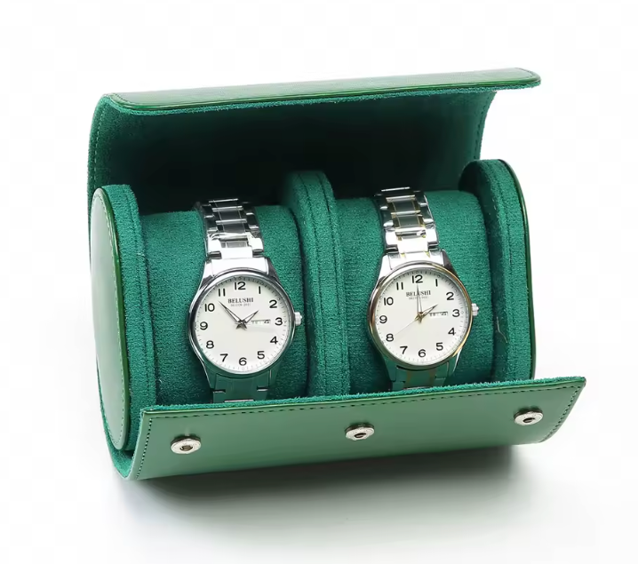 Étui 2 montres Vert